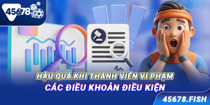 Hậu quả khi thành viên vi phạm các điều khoản điều kiện